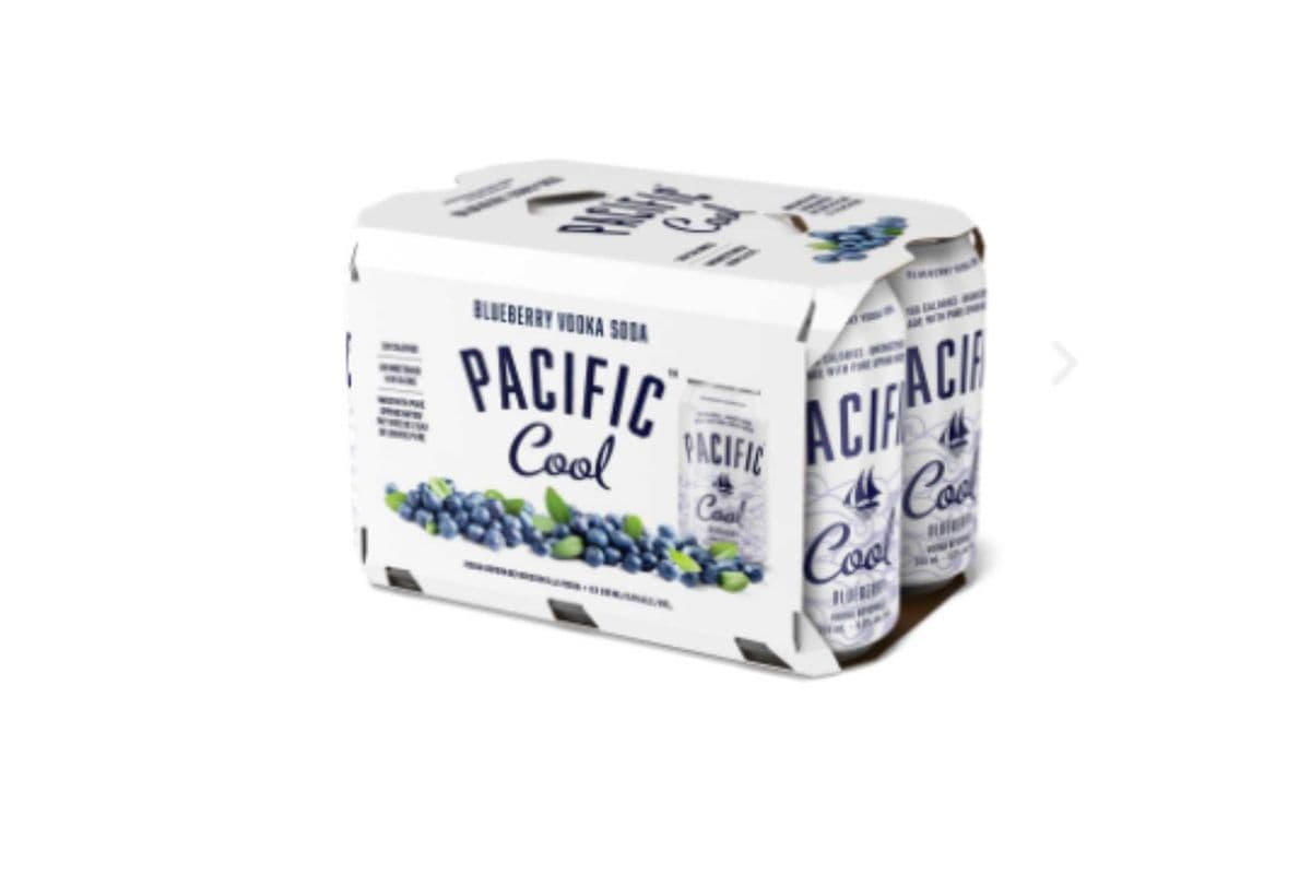 Pacific Cool Blueberry Vodka Soda (6 x 355ml)