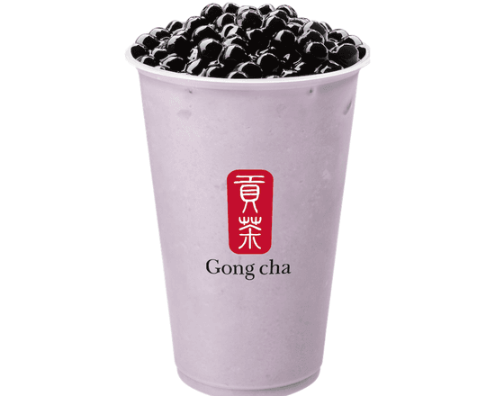 Coconut Taro Milk Tea with Pearls