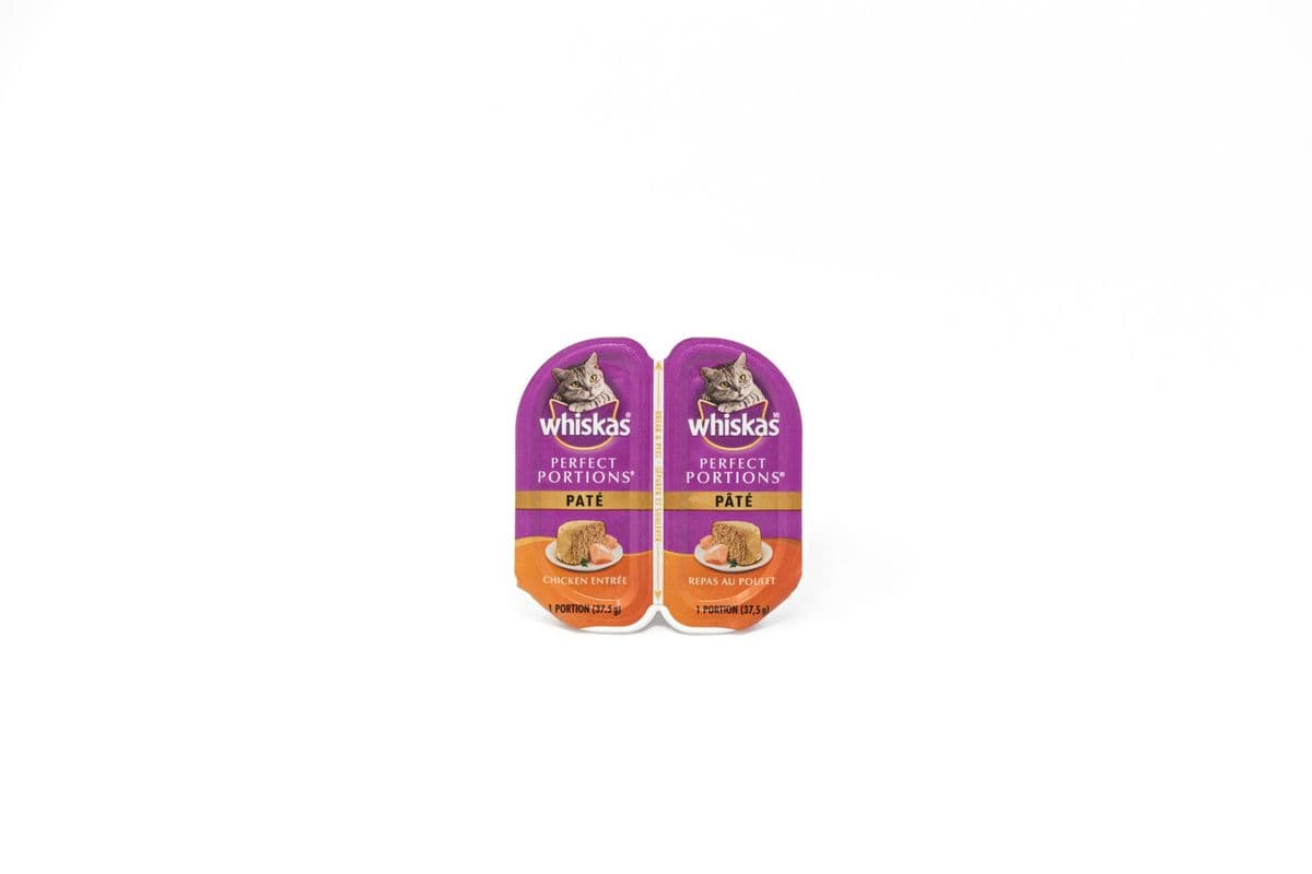 WHISKAS® Perfect Portions® Wet Cat Food Paté - Chicken - 75g (2 Pack)