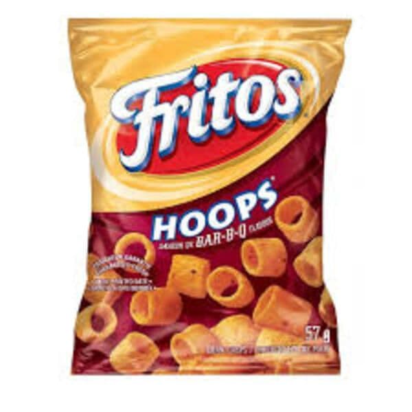 Fritos Hoops Saveurs Bar-B-Q 57g/ Fritos Hoops BBQ 57g