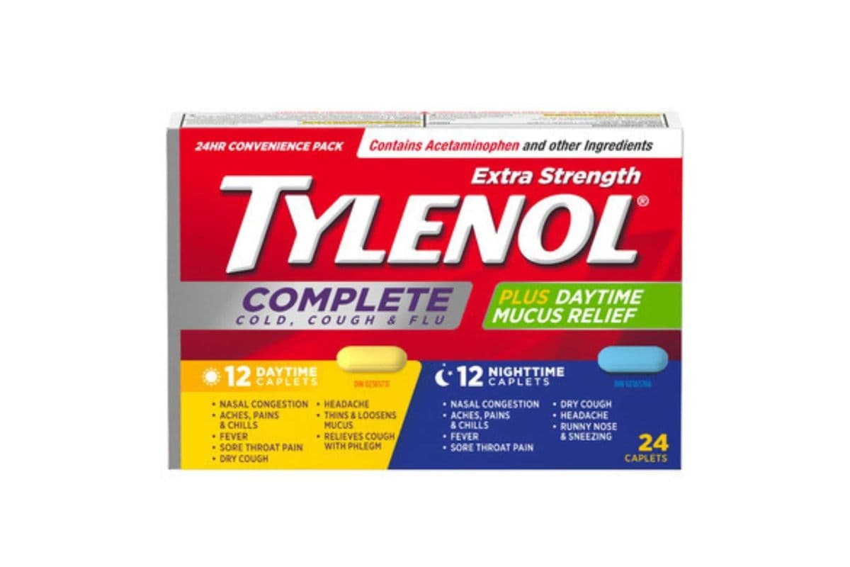 Tylenol® Complete Cold, Cough & Flu (12 Daytime, 12 Nighttime) (24 caps)