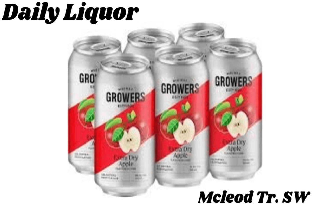GROWERS EXTRA DRY APPLE 6 CANS (1 x 6x355ML)