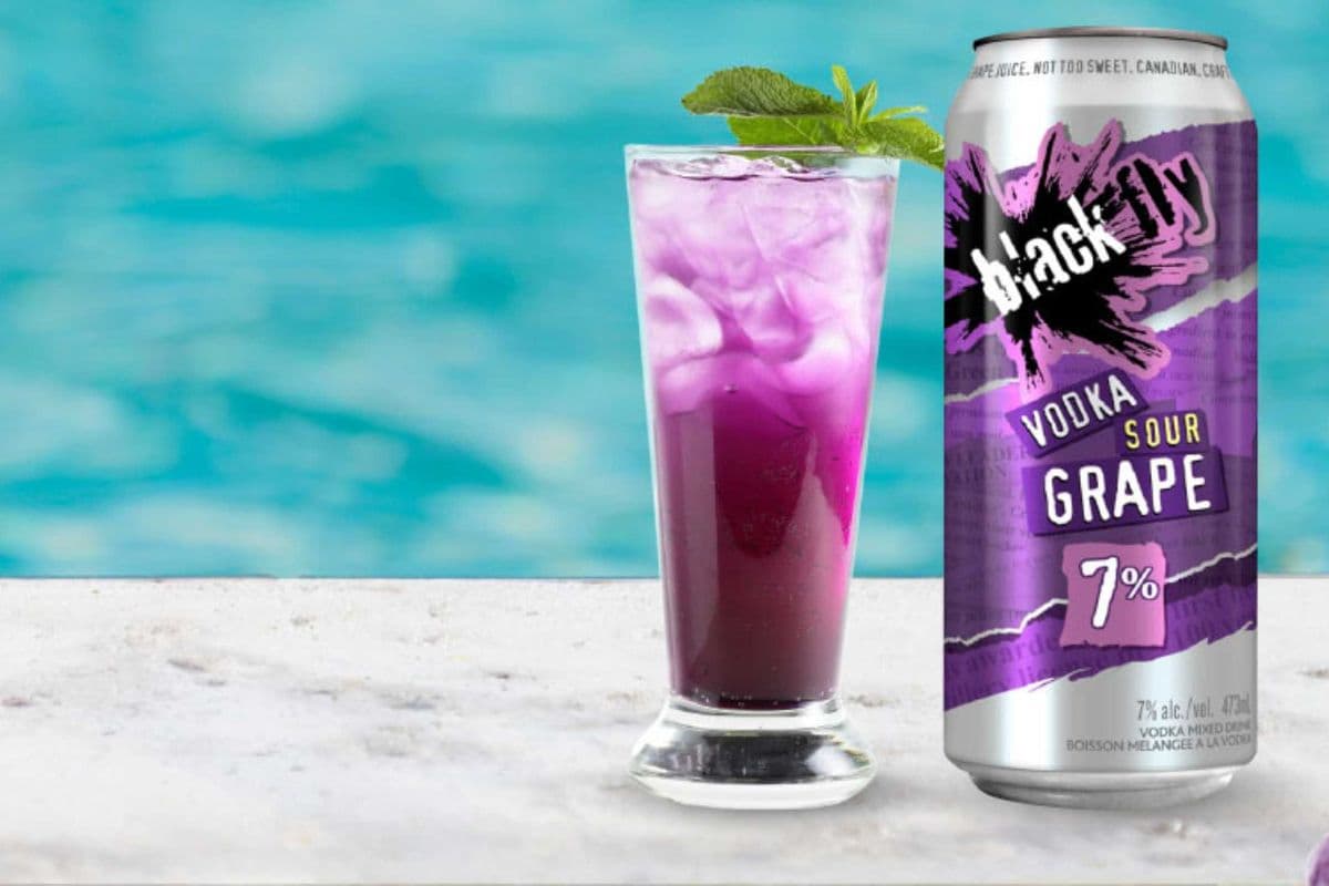 1c Black Fly Sour Grape (1 x 473ml)