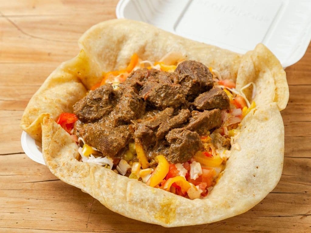 Curry Goat Roti