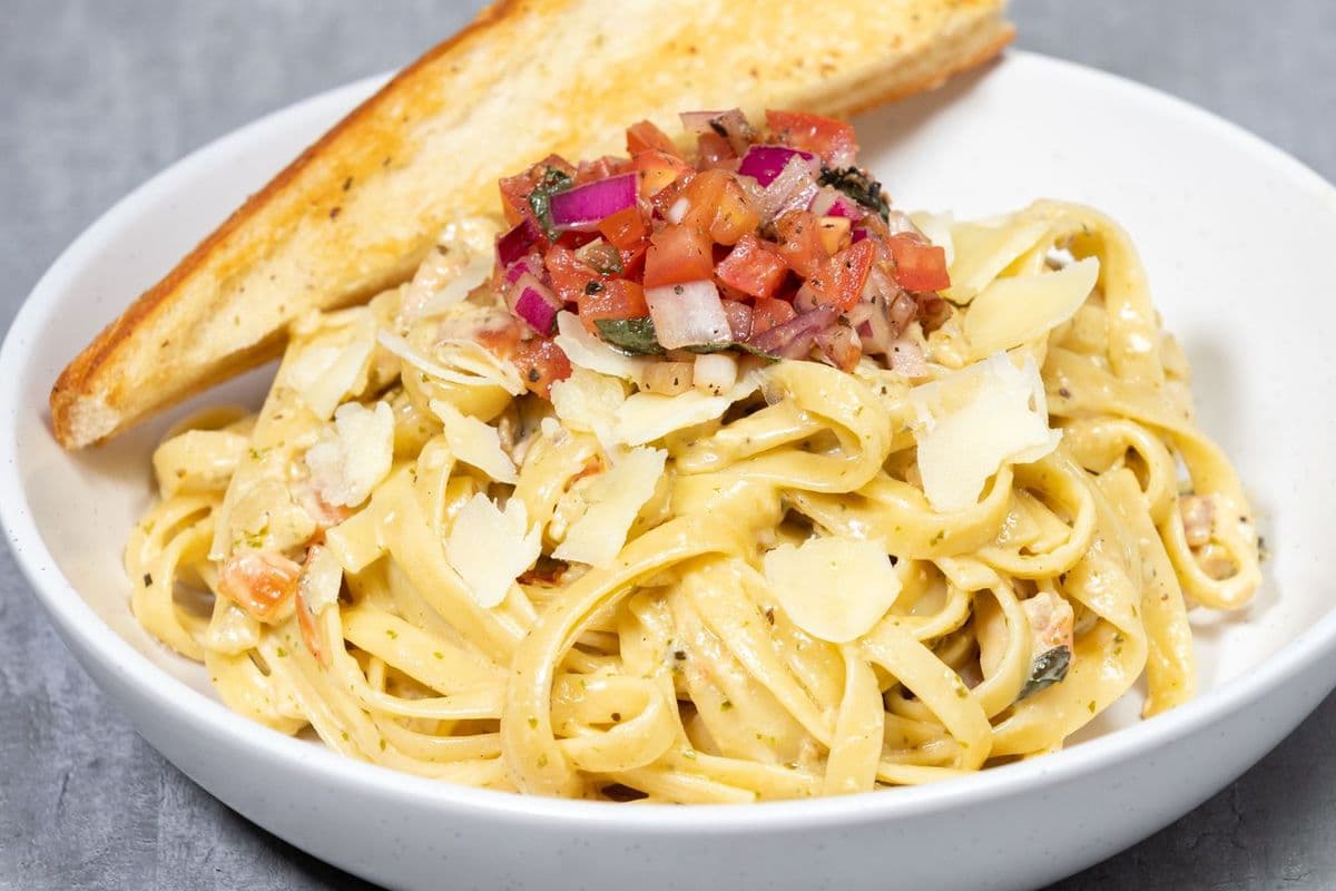 Bruschetta Chicken Fettuccine