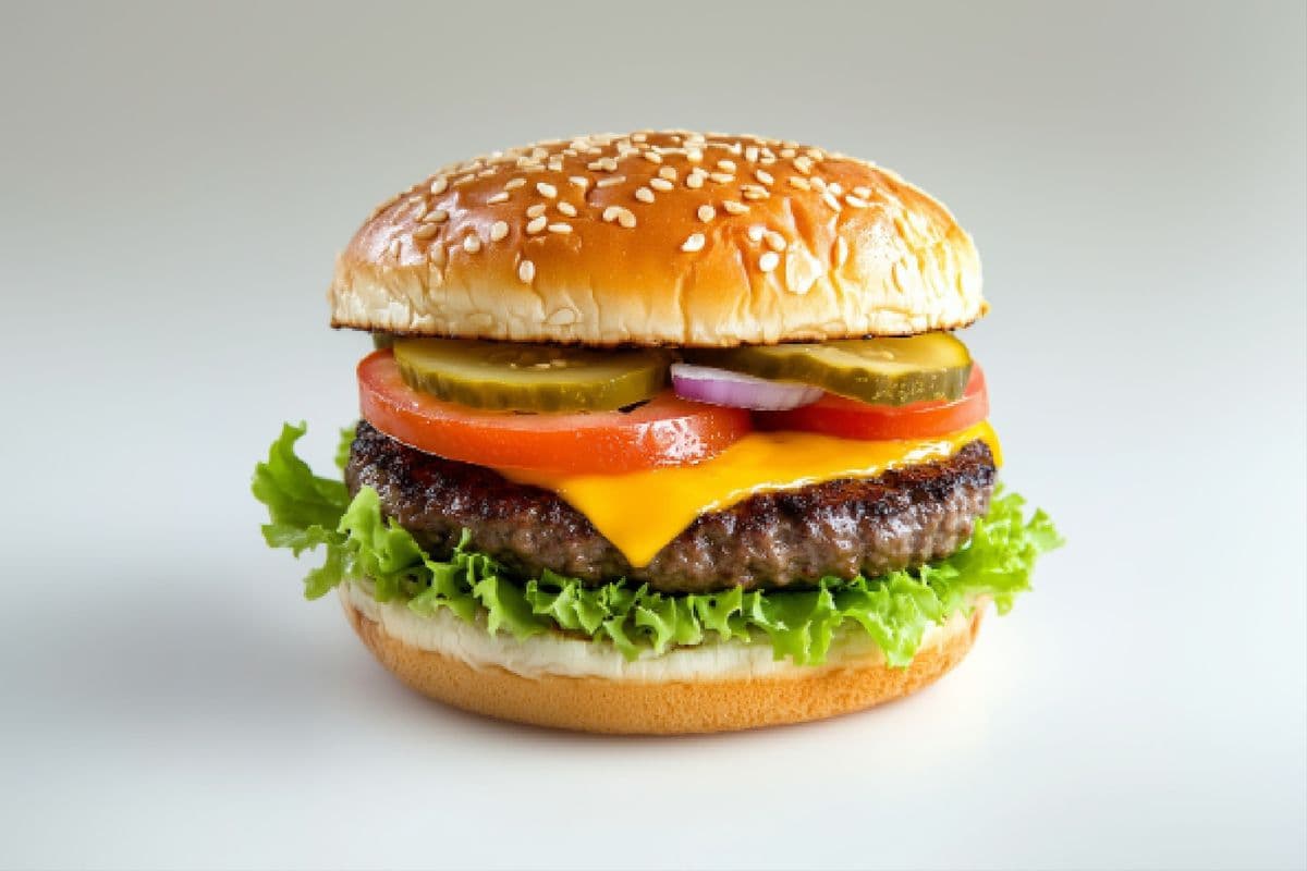 Charcoal Grilled Burger / برگر زغالی