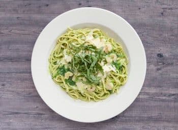 Pesto Shrimp Linguine