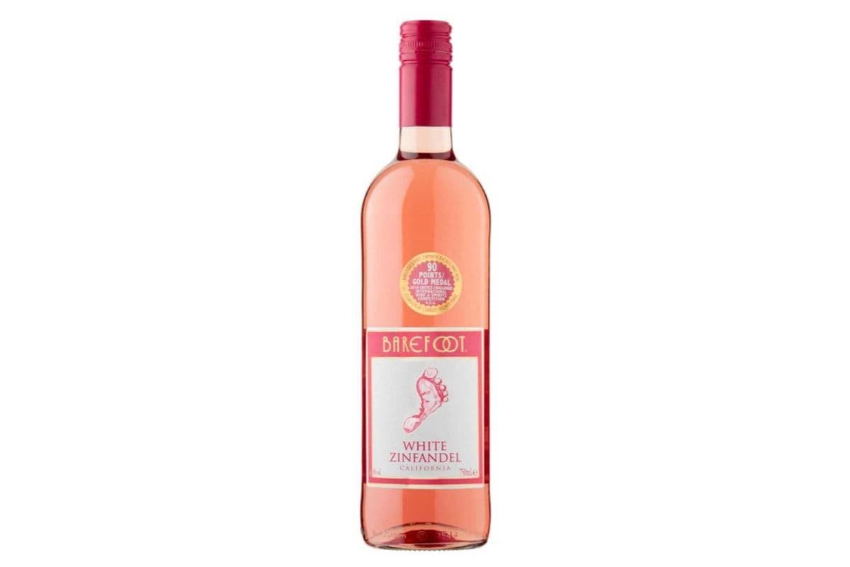 Barefoot White Zinfandel (1 x 750 ml Bottle)