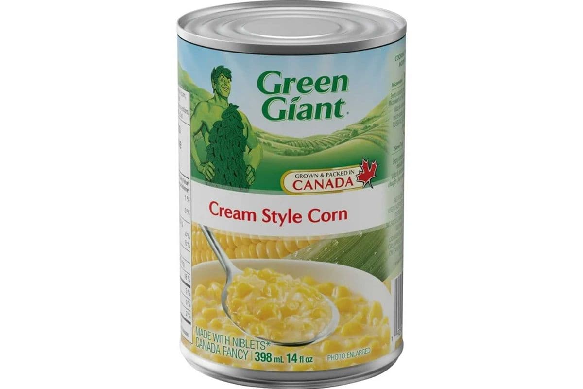 Cream style corn in cream