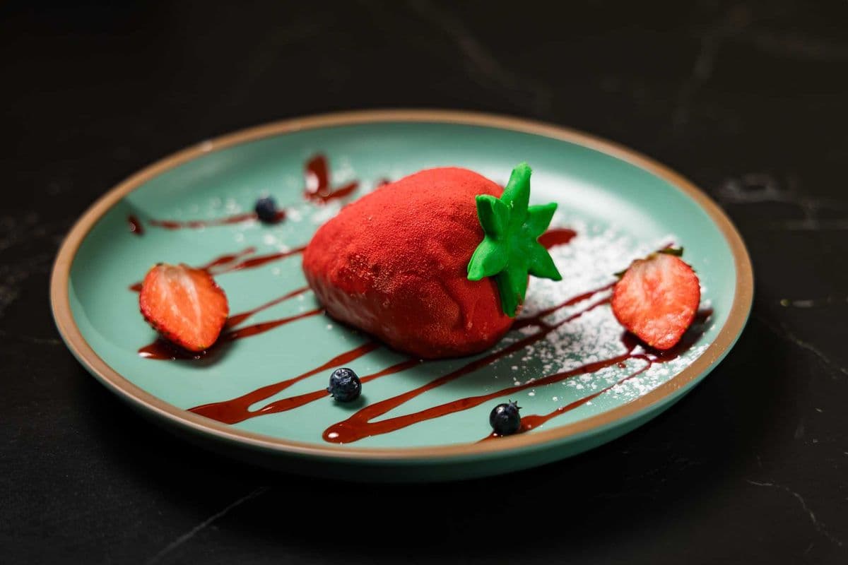 Trompe loeil au fraise