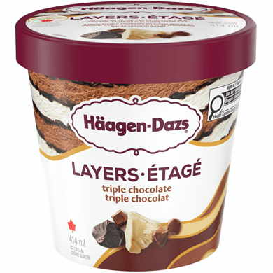 Haagen-Daz Étagé Triple Chocolat 414ml/ Haagen-Daz Layers Triple Chocolate 414ml