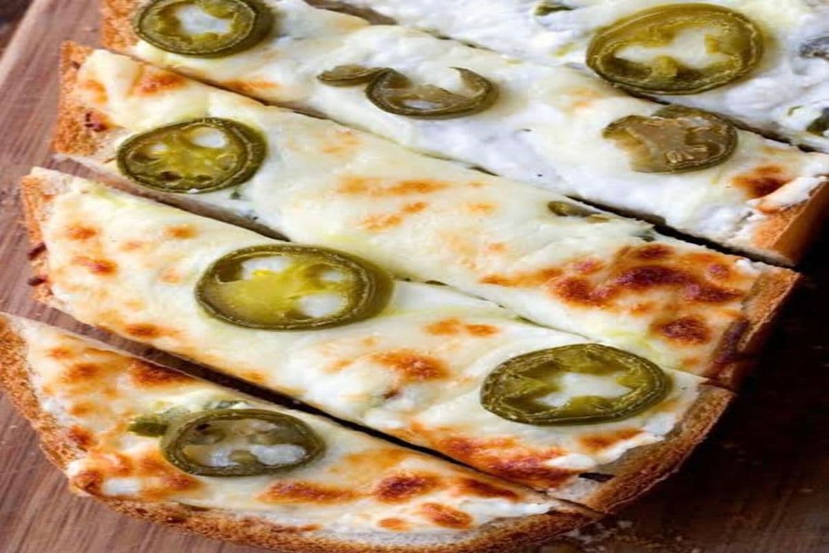 Cheesy breadsticks with Jalapenos
