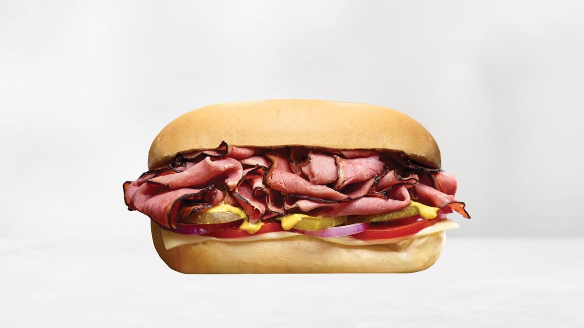 Small Double Stacked Montreal Smoked Meat Sub