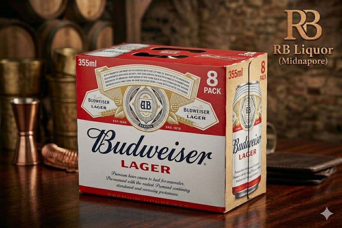 BUDWEISER BEER (8 X 12 FL OZ) 5.0% ABV (8 x 355 mL)