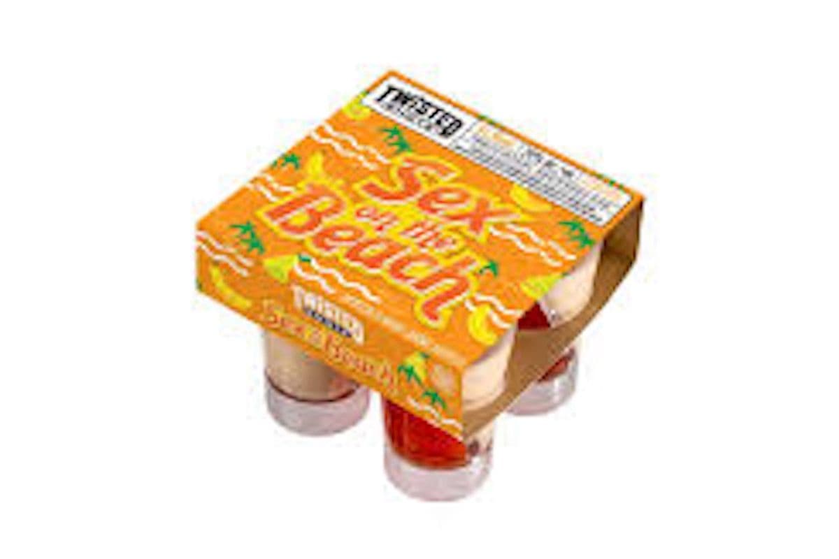 Twisted Shotz Sex on The Beach Irish Style Cream Bana.na-Pear Liqueur (4 x 30 ml)