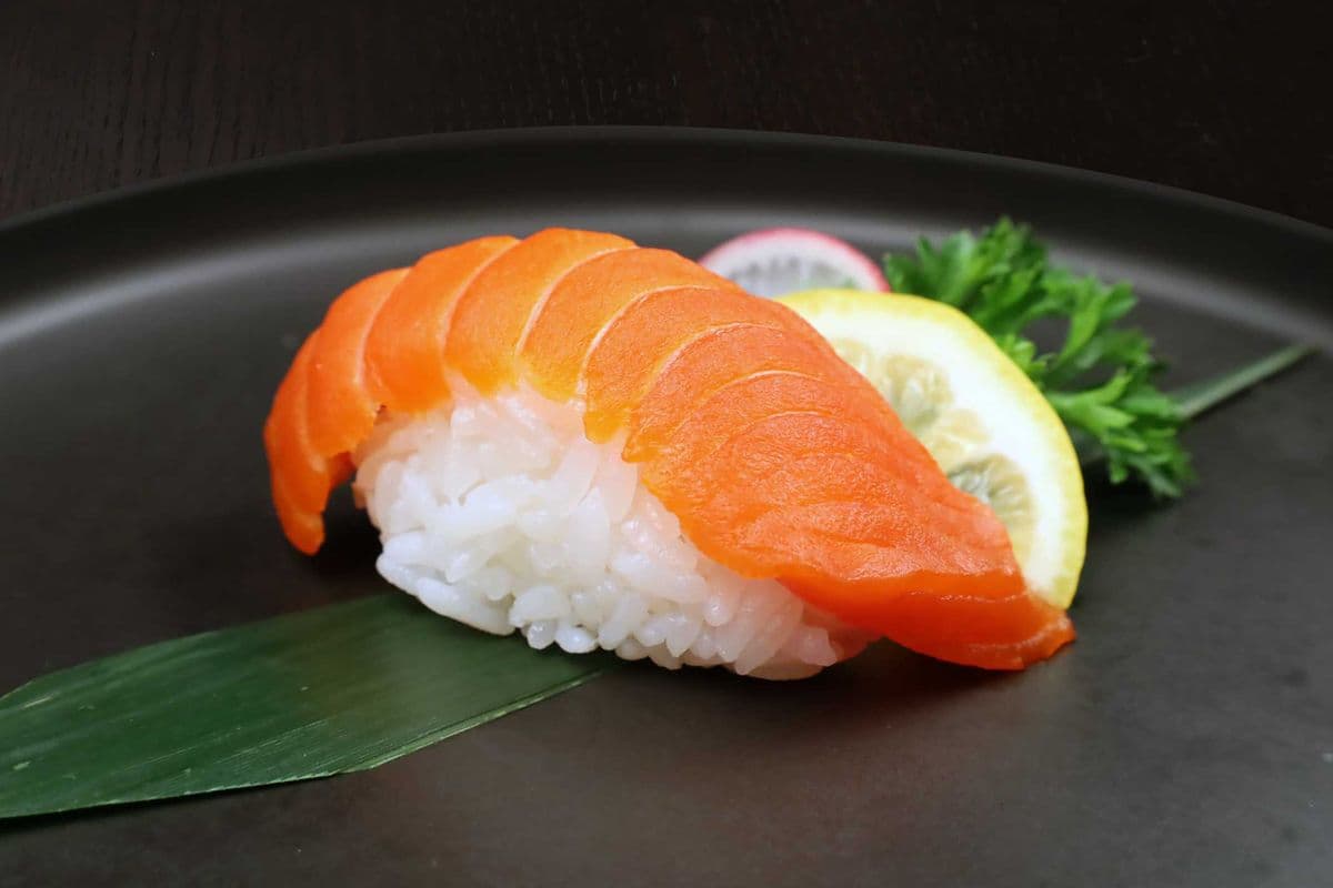 Sockeye Salmon Raw Fish Nigiri Sushi