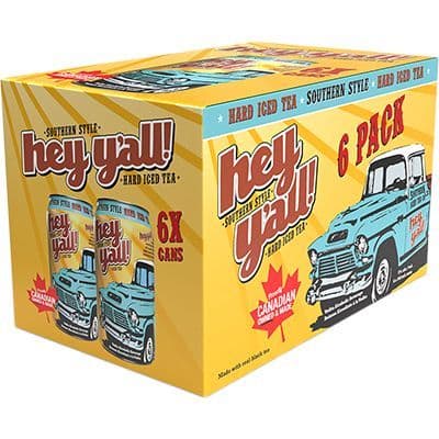 Hey Y'all Iced Tea, 6 x 341 ml