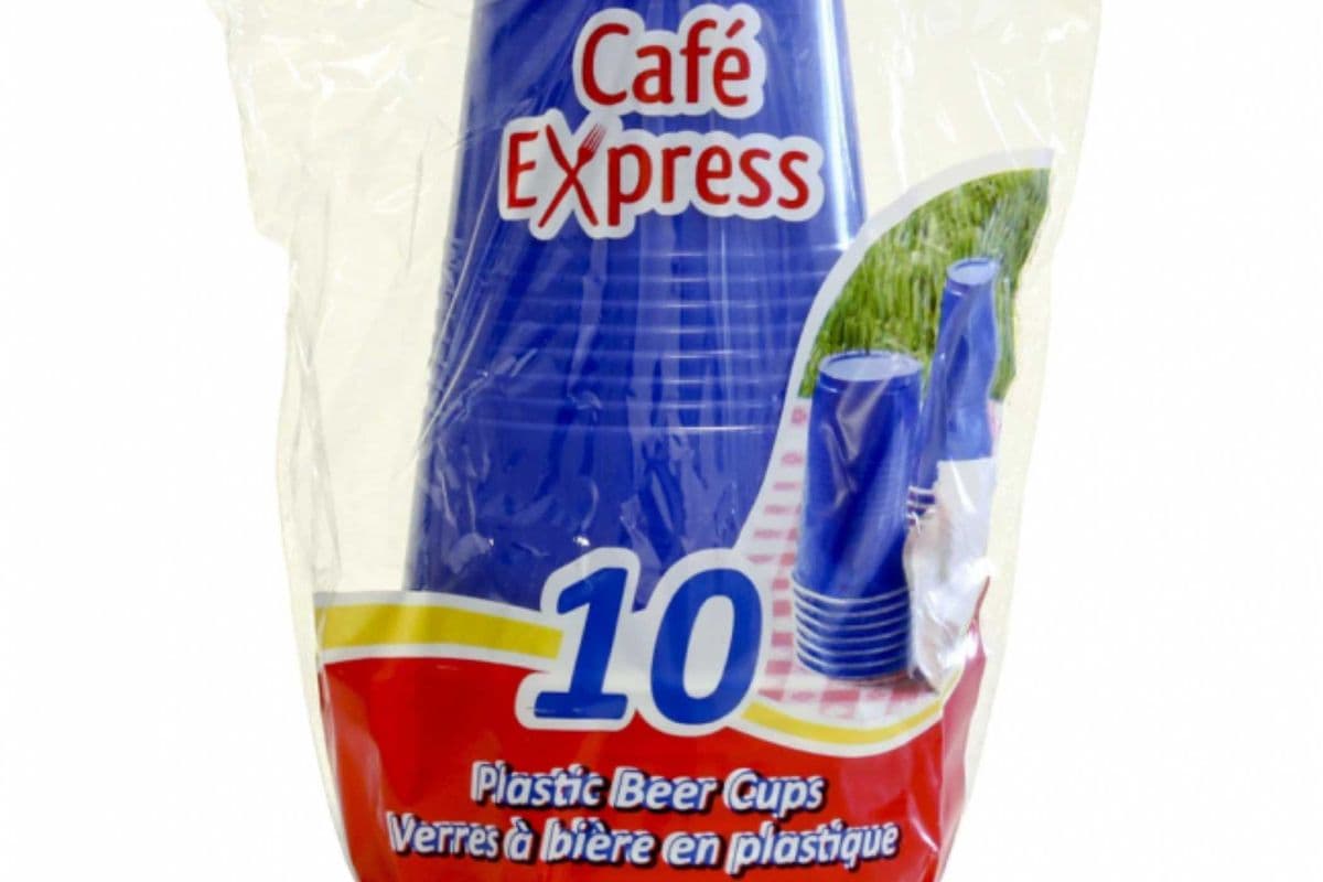 Cafe Express - 10 Plastic beer Cups (16 oz)