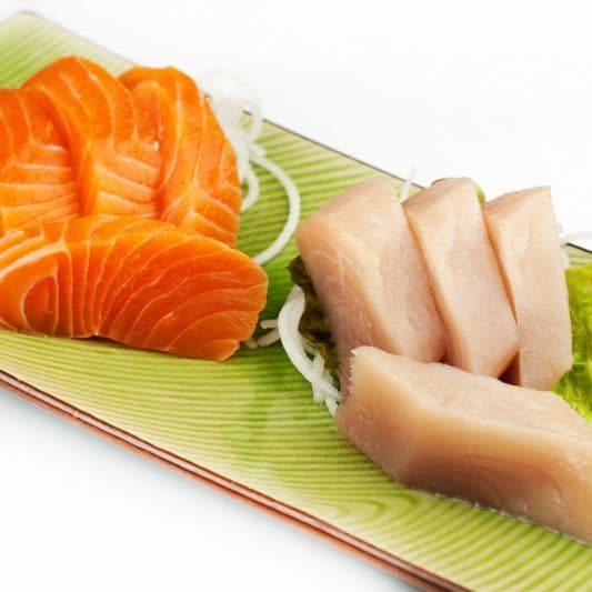 Tuna and Salmon Sashimi