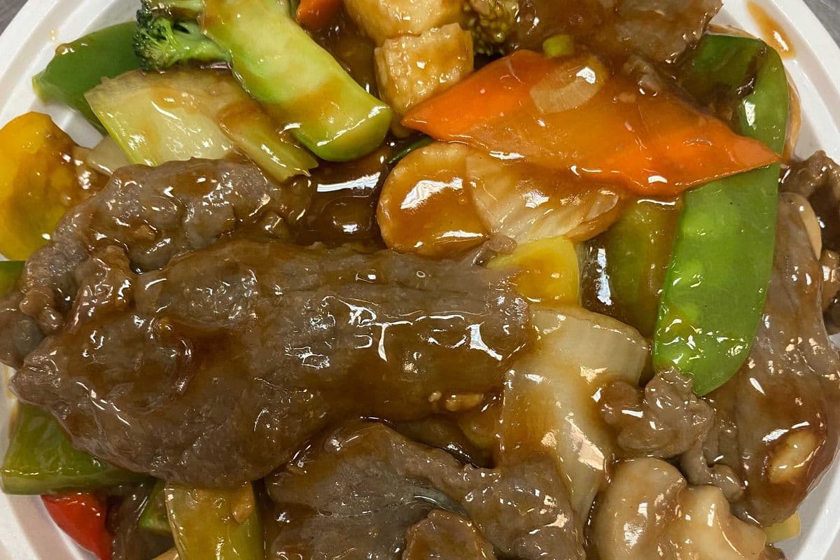 Pork or Beef with Mixed Vegetables