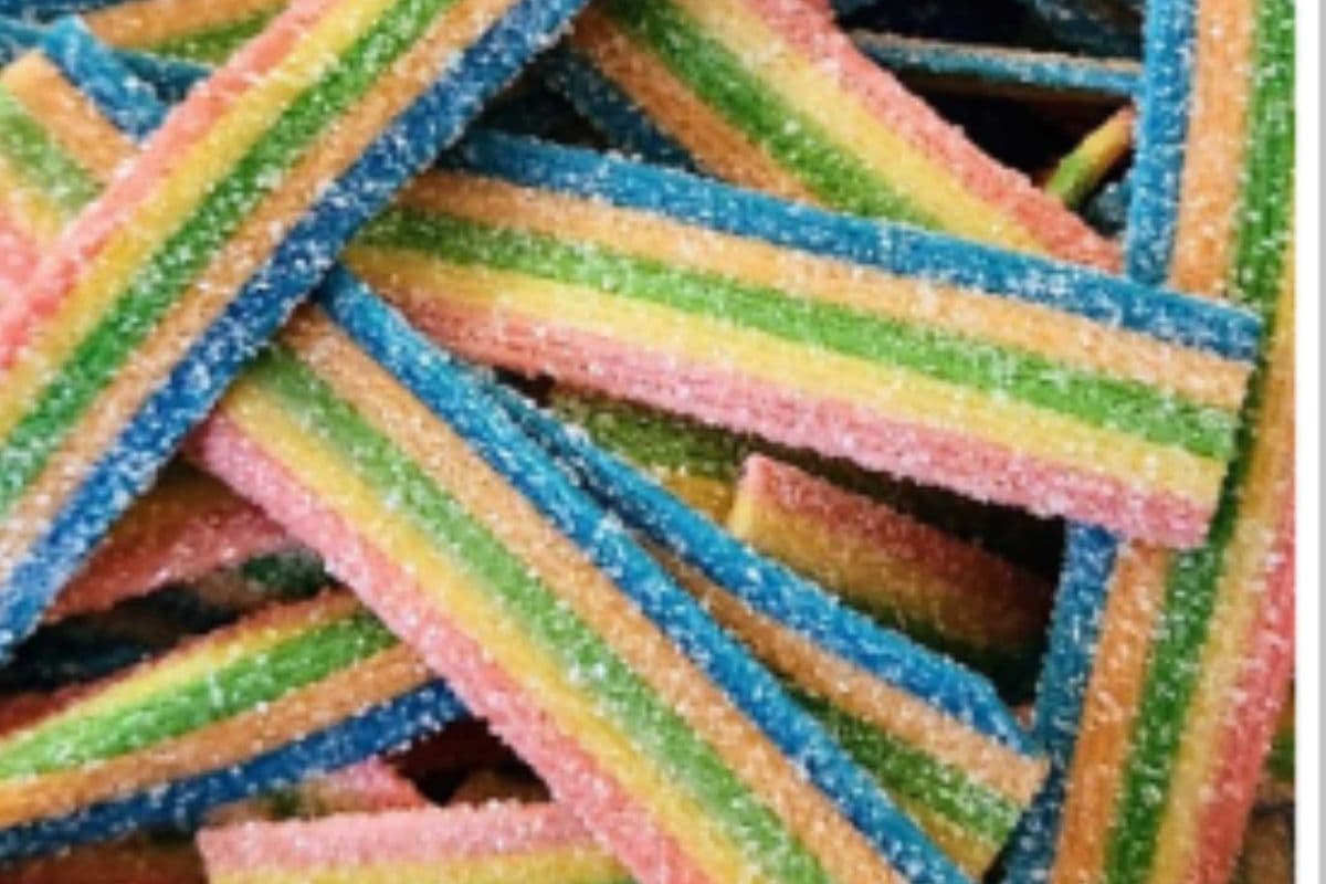 Ruban Arc-en-ciel acidulé 125g