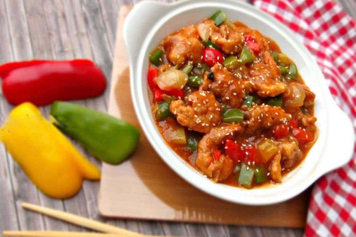 Sweet and Sour Manchurian Shrimps
