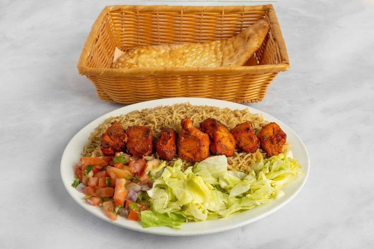 Tandoori Chicken Kabob Dinner