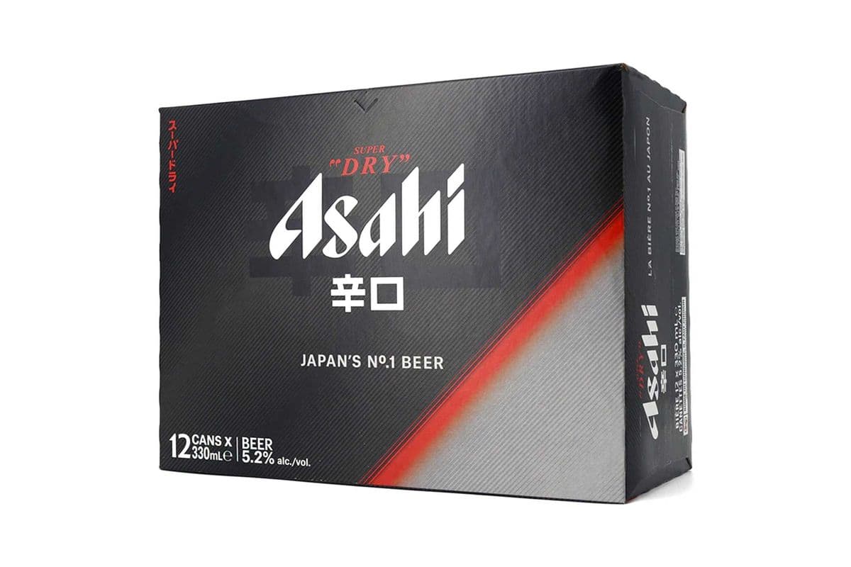 Asahi Super Dry (12 x 355 ml Cans)