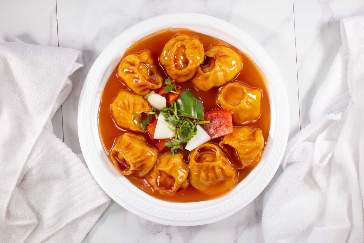 Honey Garlic Momos (10 pcs)