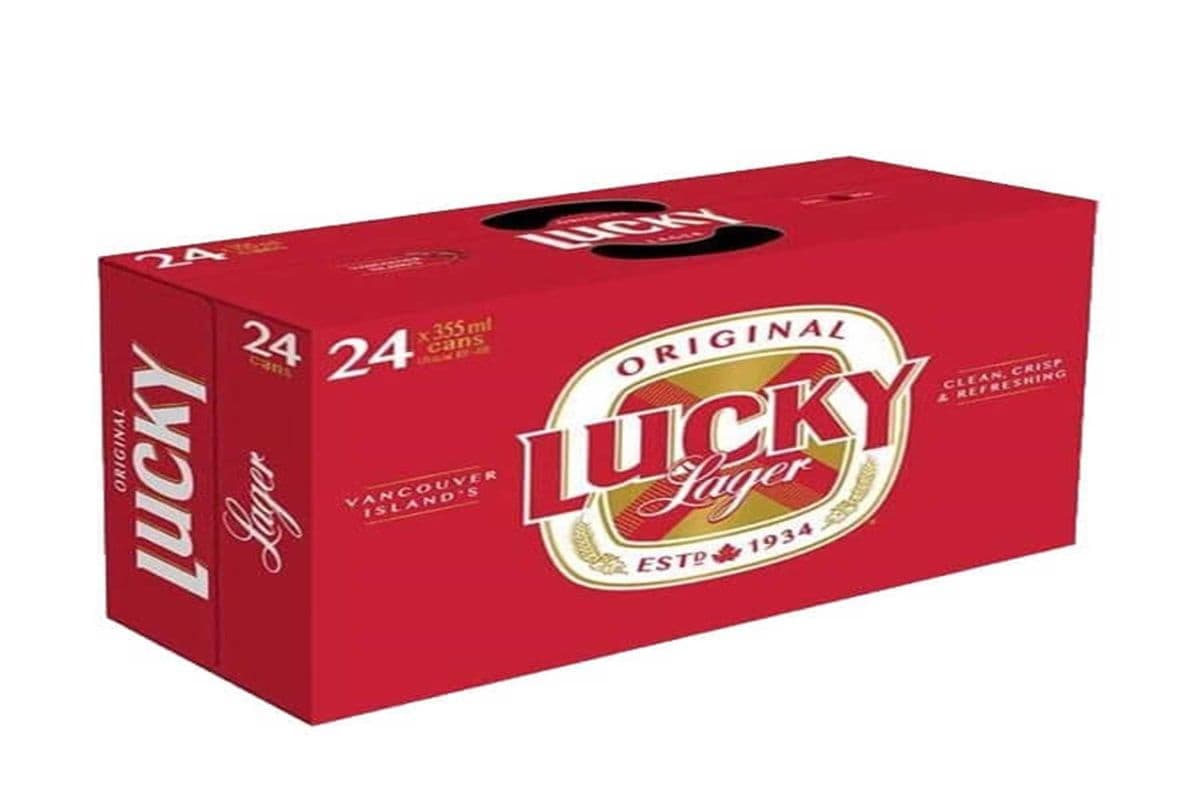 Lucky LAGER BEER 24 CANS (24 x 355ML)
