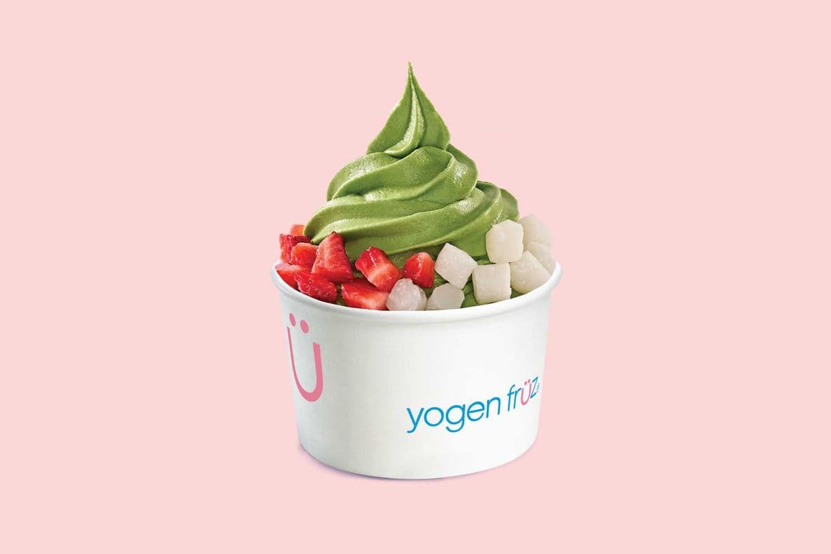 Matcha Strawberry Mochi Froyo