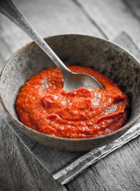 Homemade spicy garlic