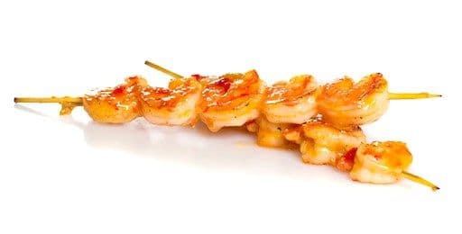Grilled Shrimp Skewer / Brochette de crevettes grillées