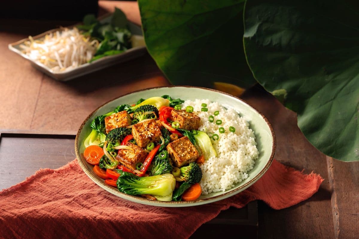 24. Stir-fried Tofu & Vegetables Rice