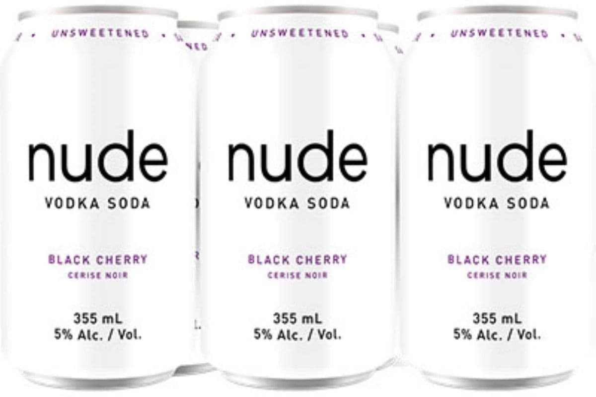 NUDE VODKA SODA BLACK CHERRY (6 PACK) (6 x 355ML CAN)