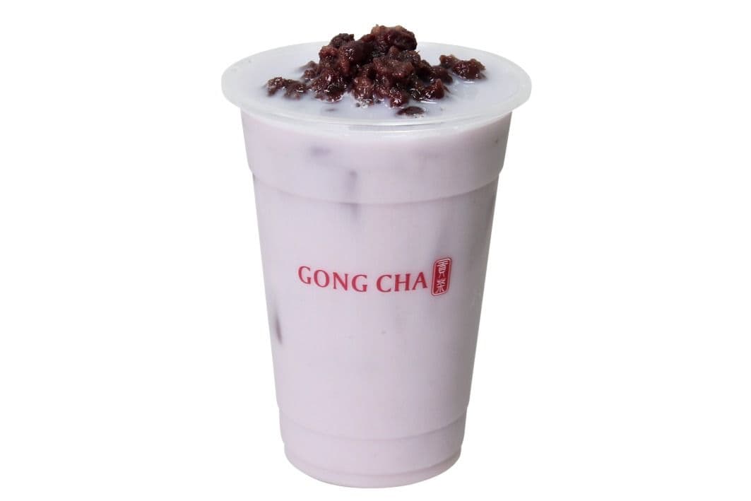 Taro Milk Tea with Redbean