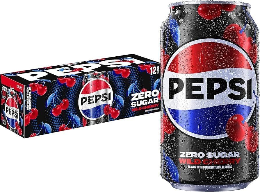 Pepsi Cerise ZERO 355ml/ Zero Pepsi Cherry 355ml