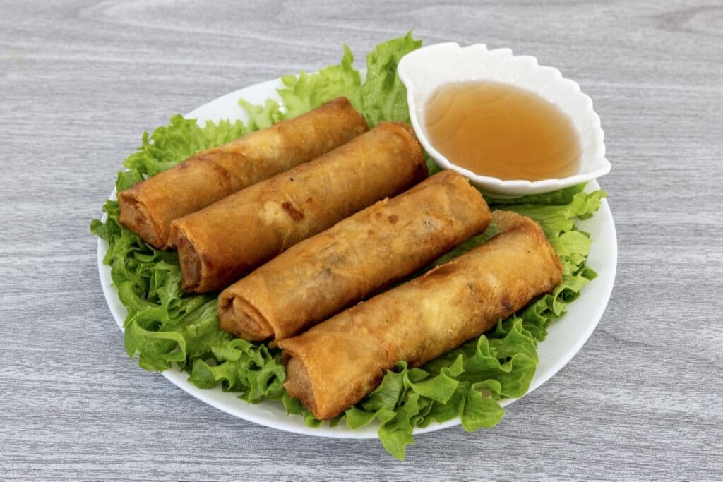 10A. Veggie Spring Rolls (4 Rolls)