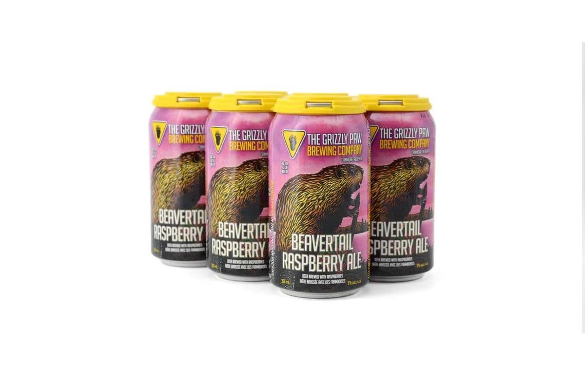Grizzly Paw Beavertail Raspberry Ale (6 Packs) (1 x 6x355ml)