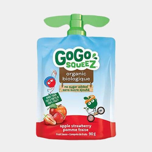 GoGo Squeez Biologique Pomme fraise (90g) / GoGo Squeez Biologique Apple Strawberry (90g)