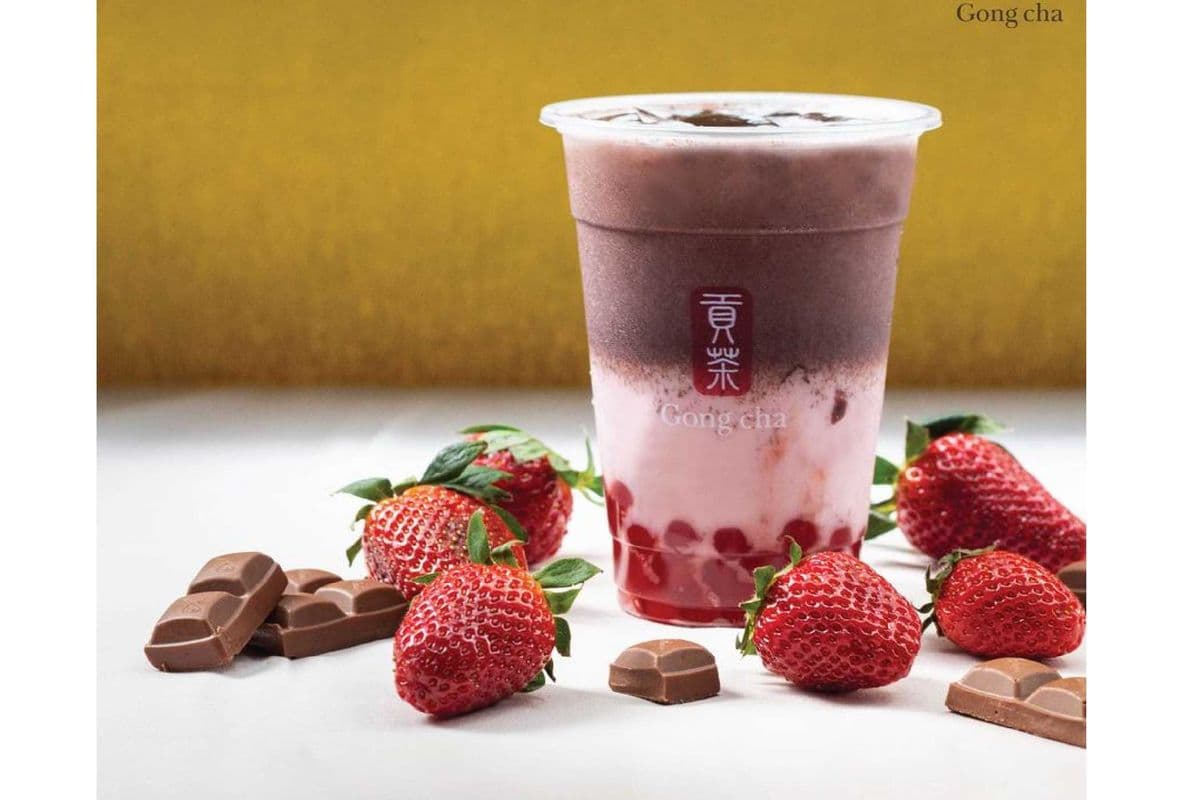 Strawberry Chocolate Milk Tea