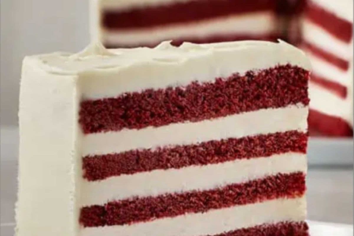Gâteau velours rouge / Slice Red Velvet Cake