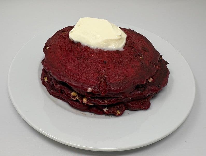 Red Velvet Pancakes