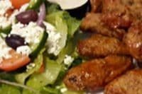 Wings (1 lb) and Salad
