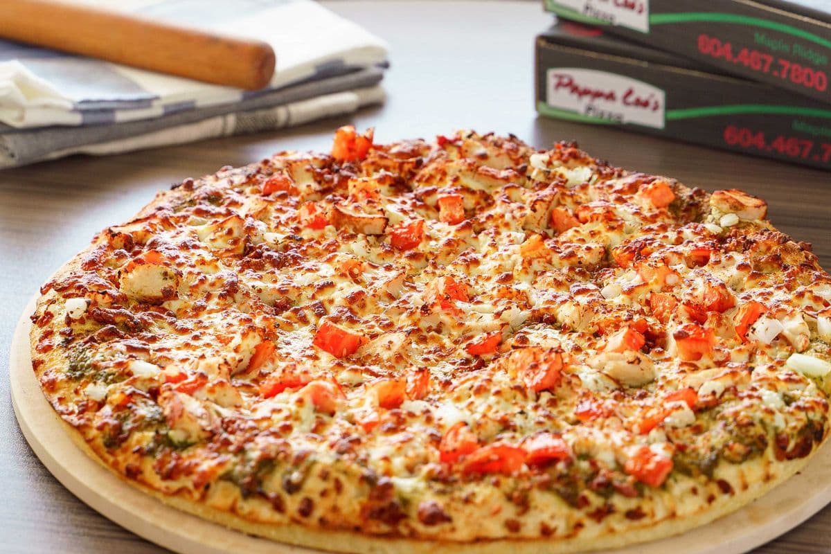 Medium Pesto Chicken Pizza