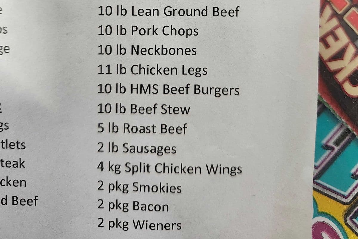 $594 Meat Pack