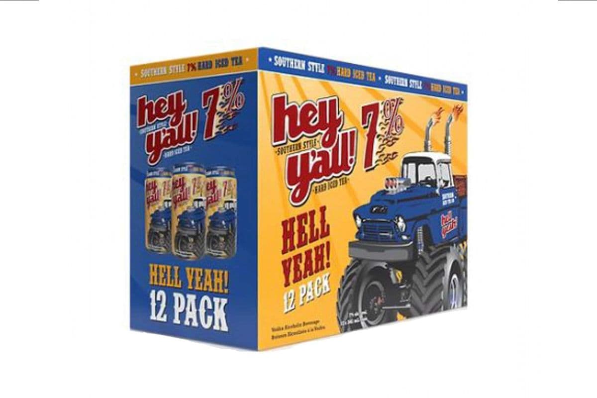 Hey Y'all Hard Iced Tea 7% (12 x 341 ml)