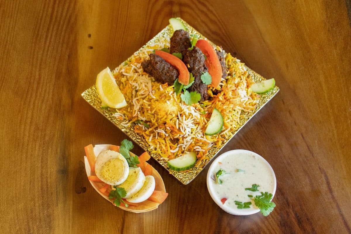 Beef Kebab Biryani (1kg, Boneless, Halal, Gluten-free)
