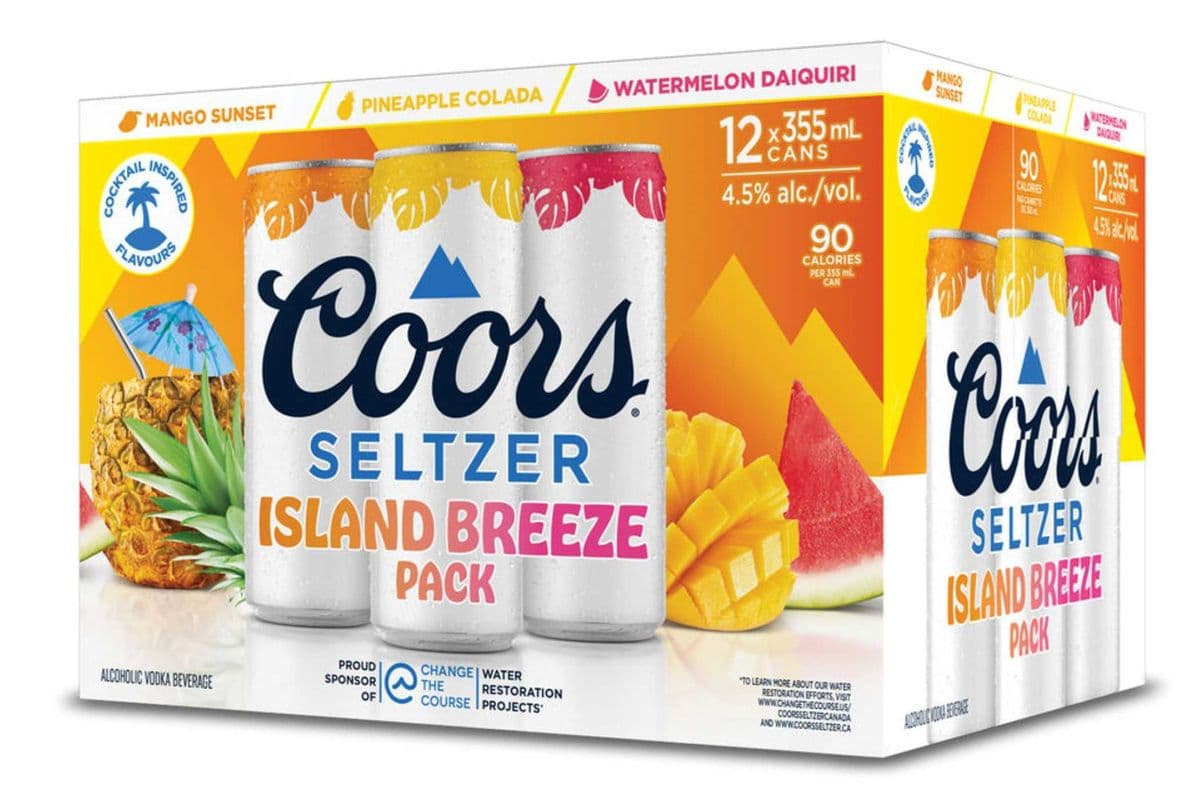 Coors Seltzer Island Breeze Variety Pack (12 x 355 ml cans)