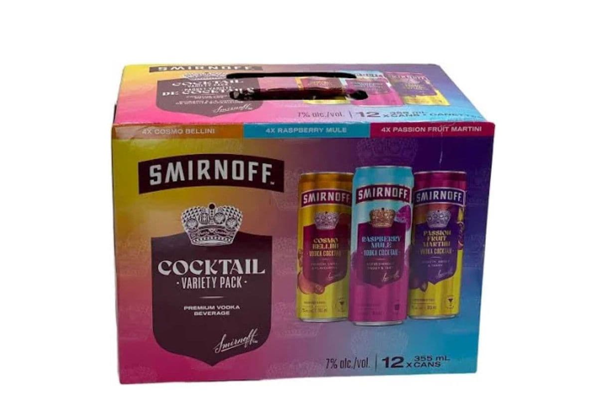 Smirnoff Cocktail Variety (12 x 355ml)